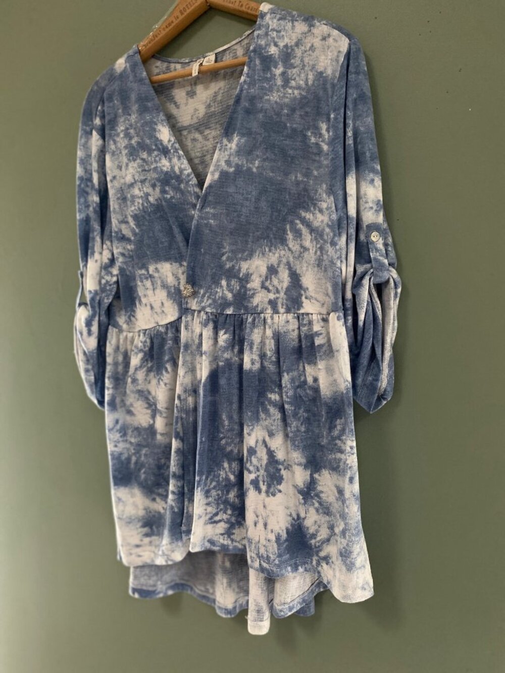 Cato Size Lg.   Tie Dye Print Kimono  Spring /Summer